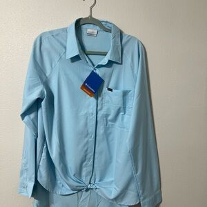 Columbia Women's Light Blue Shirt Jacket